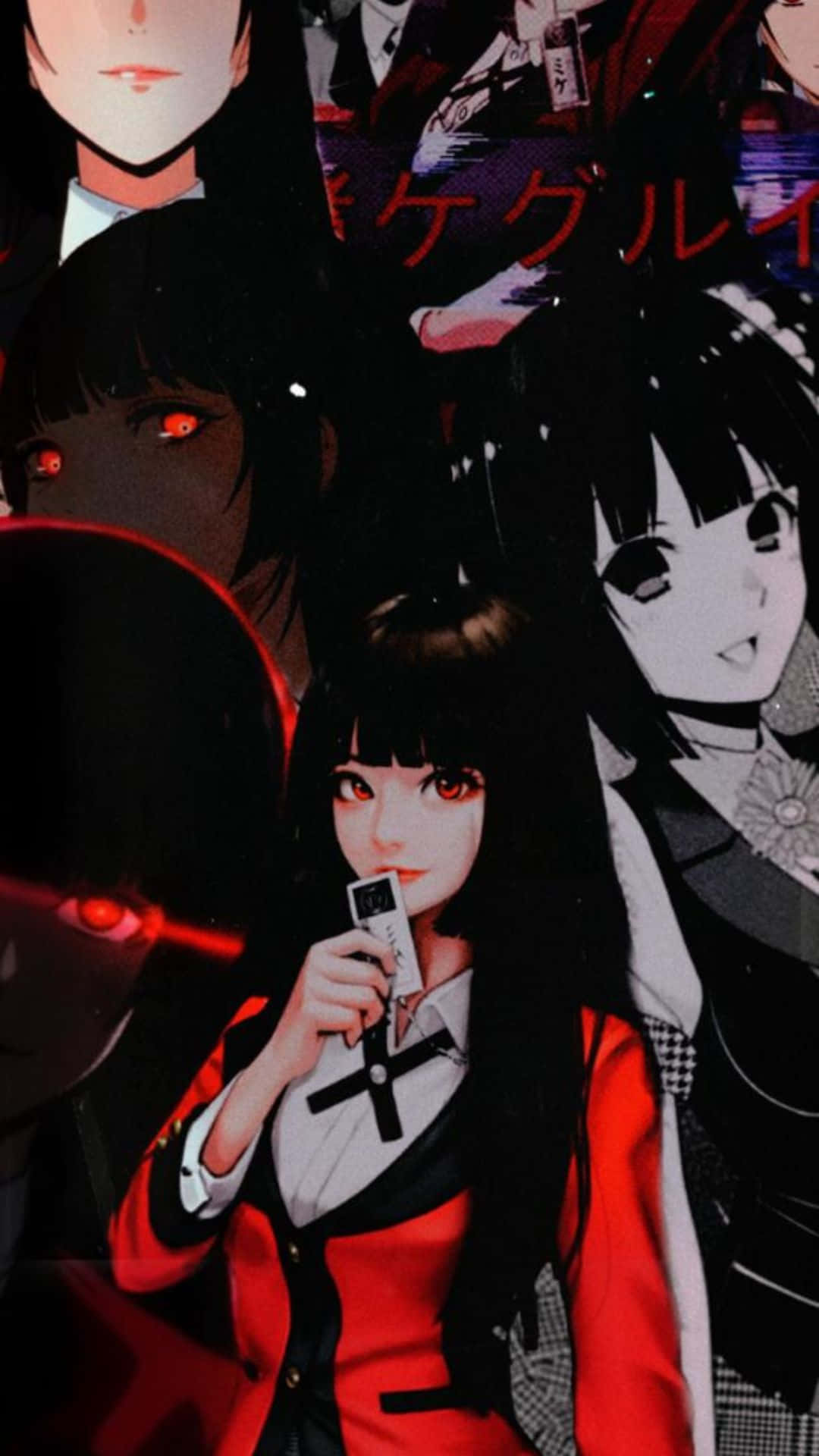 Caption: Mischievous Glint - A Spotlight On Yumeko Jabami Wallpaper