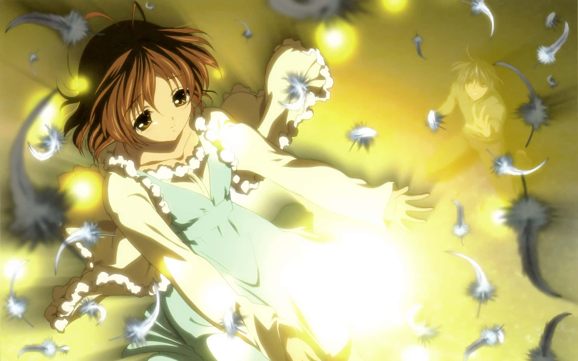 Caption: "nagisa Furukawa In A Beautiful Animated Setting" Wallpaper