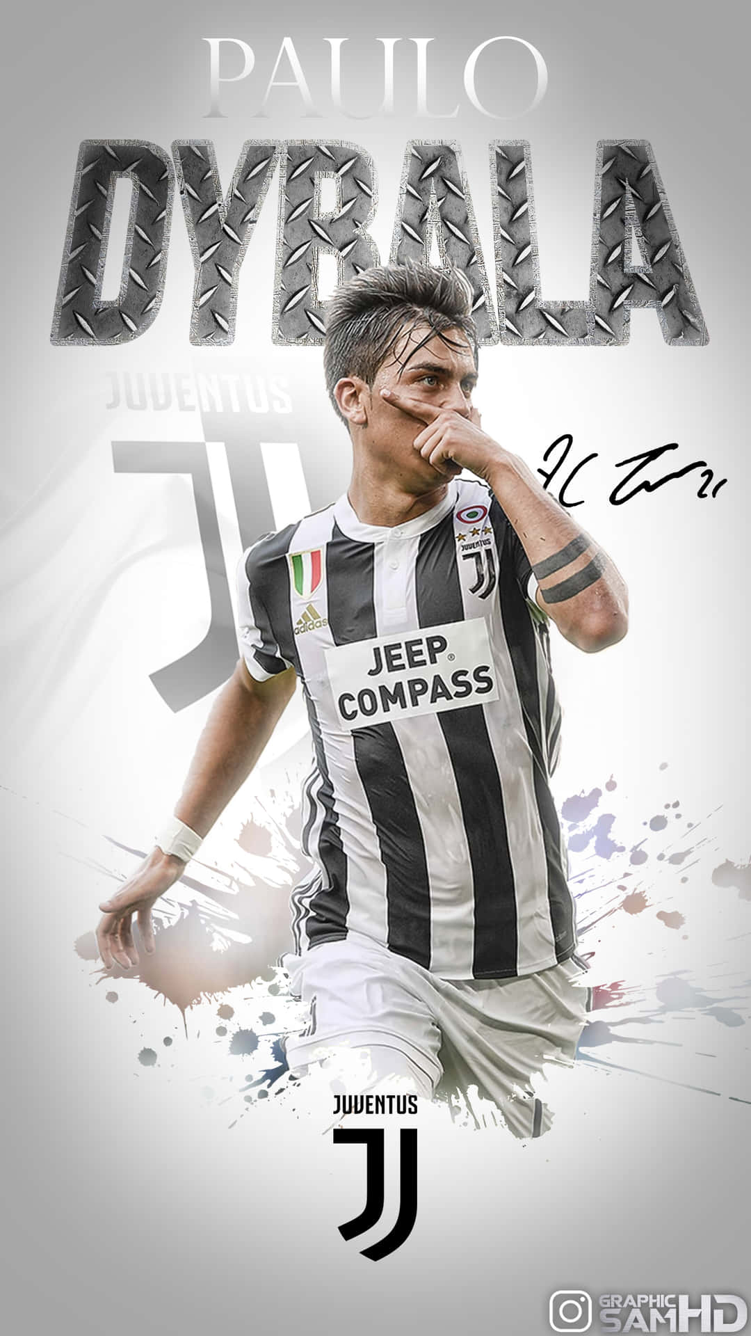 Caption: Paulo Dybala In Action - Incredible Moment On The Football Field Wallpaper