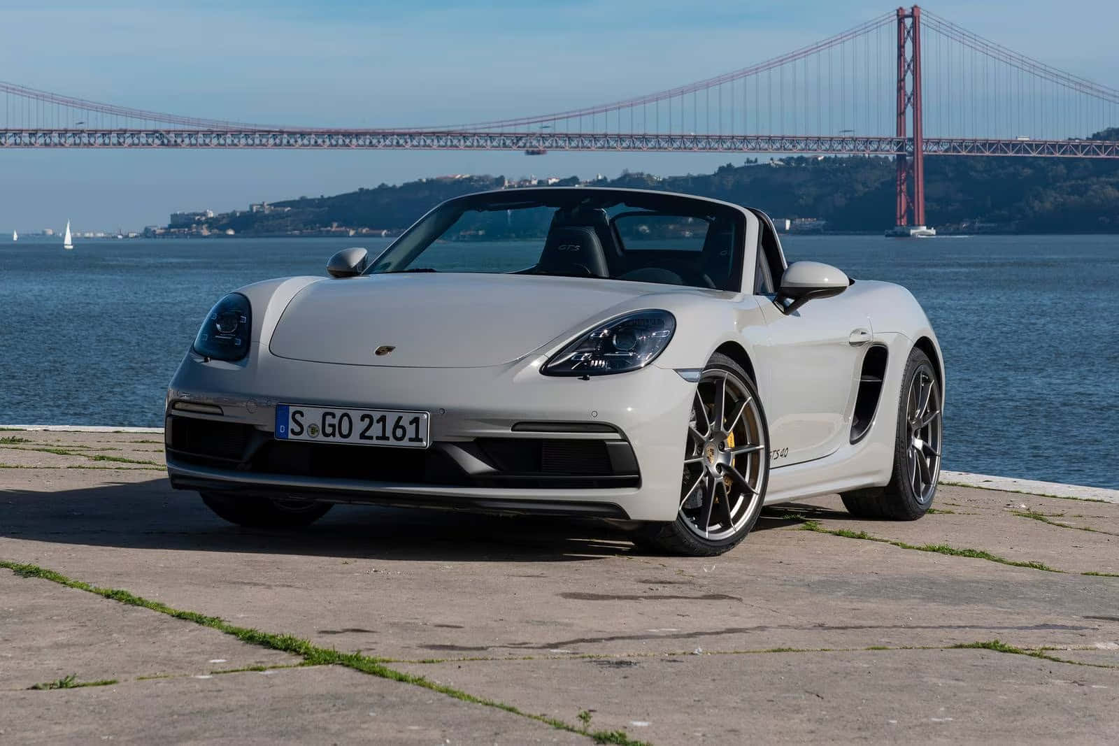 Overskrift: Kraft I Fart - Porsche 718 Boxster Gts Bakgrunnsbildet