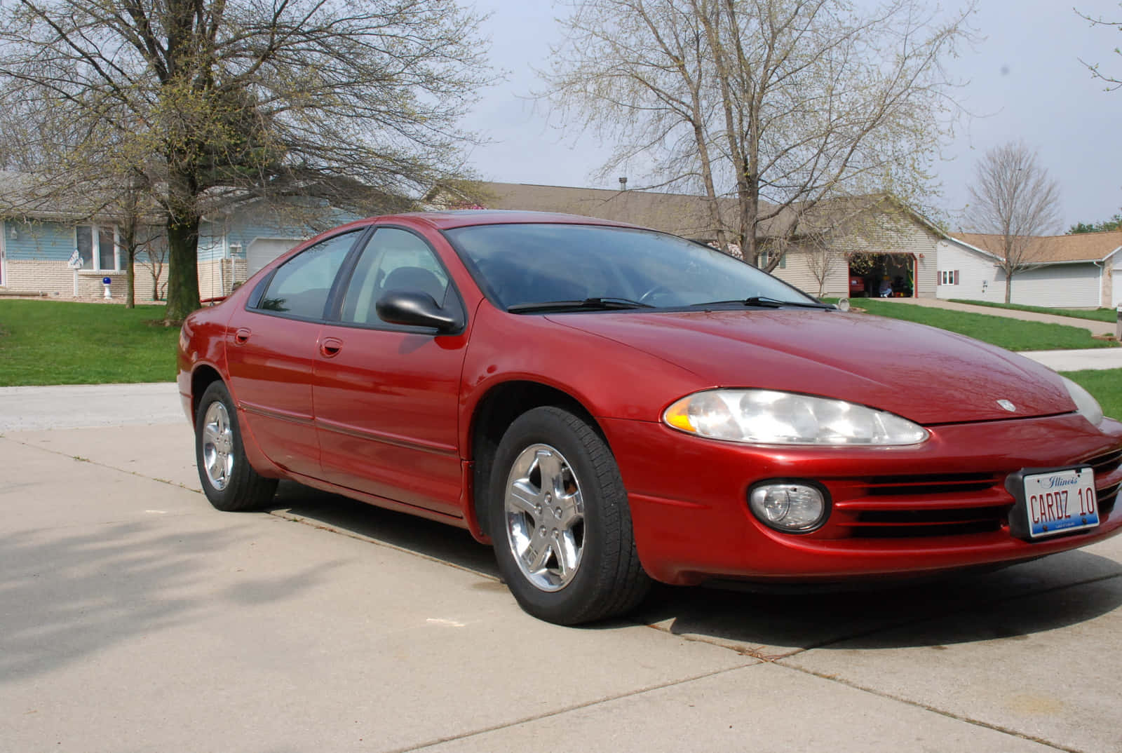 Caption: Powerful Dodge Intrepid In Motion Wallpaper
