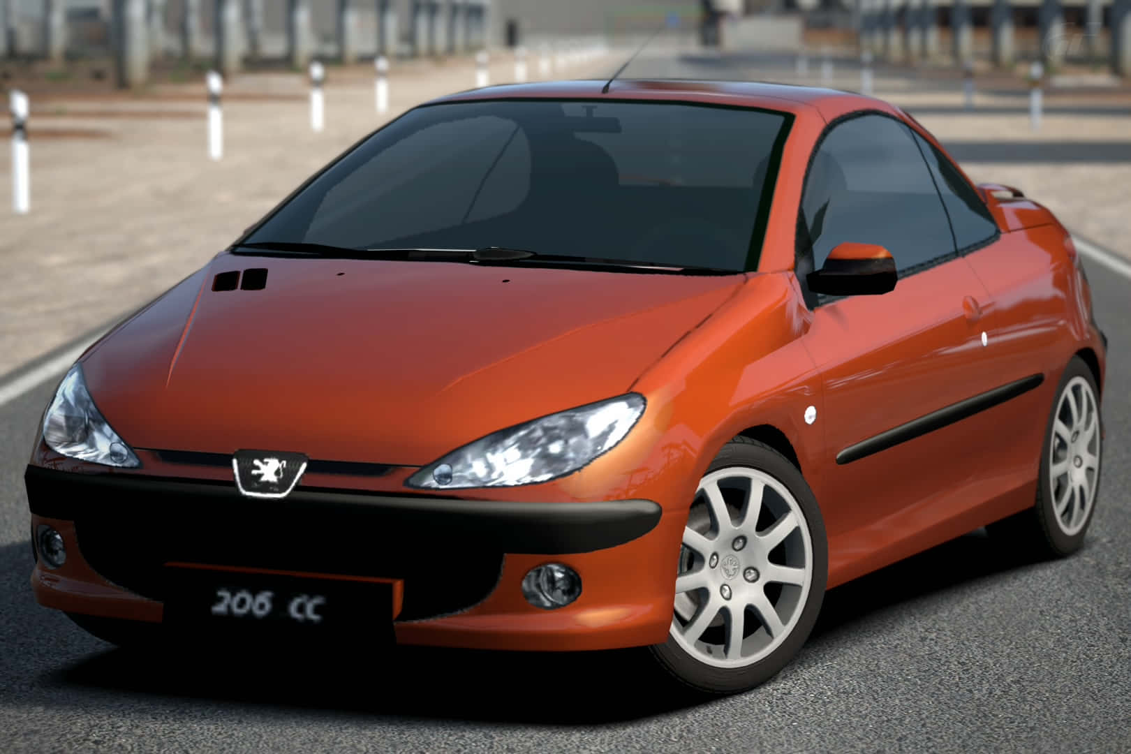 Caption: Pristine Peugeot 206 - Radiating Elegance&Power Wallpaper