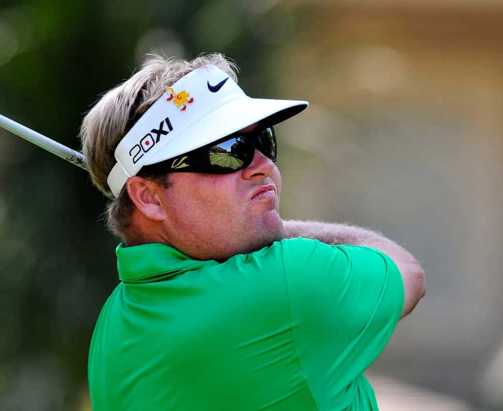 Caption: Professional Golfer Carl Pettersson In Action Wallpaper