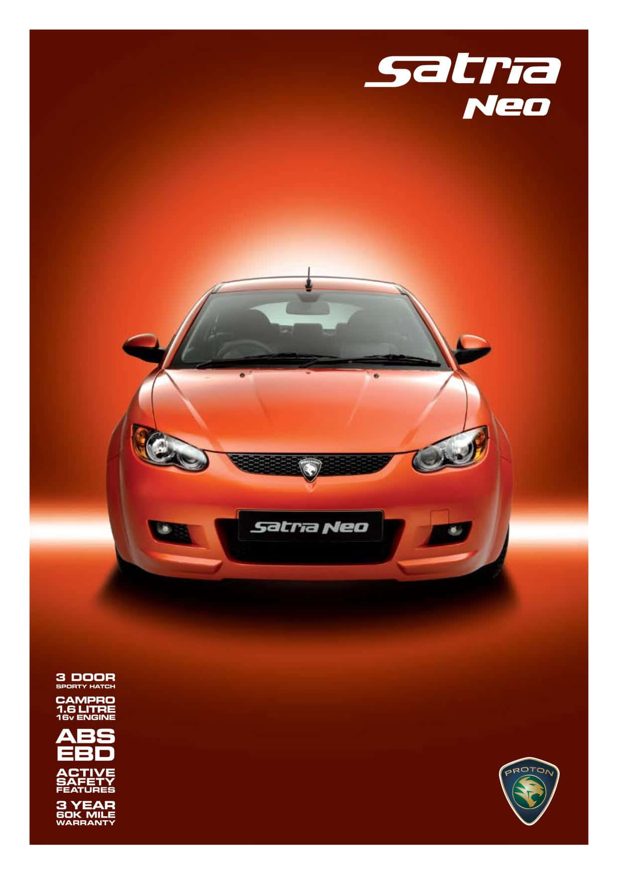 Caption: Proton Satria Neo - Dynamic And Stylish Compact Car Wallpaper