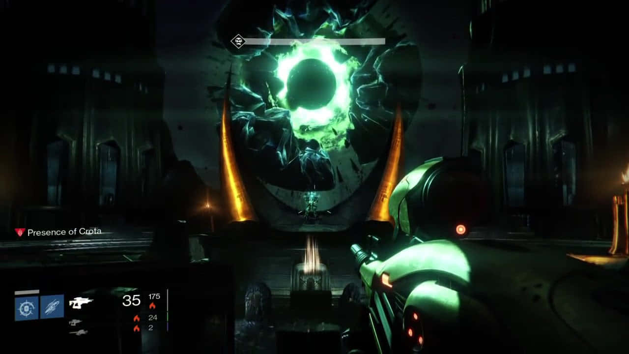 Caption: Ruthless Crota, The Moon God, In Full Might Wallpaper