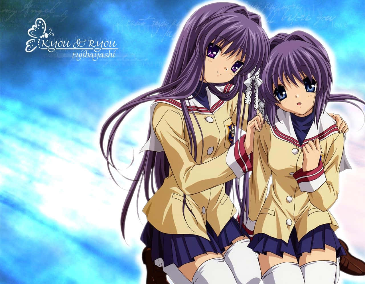 Caption: Ryou Fujibayashi Anime Character Portrait Wallpaper