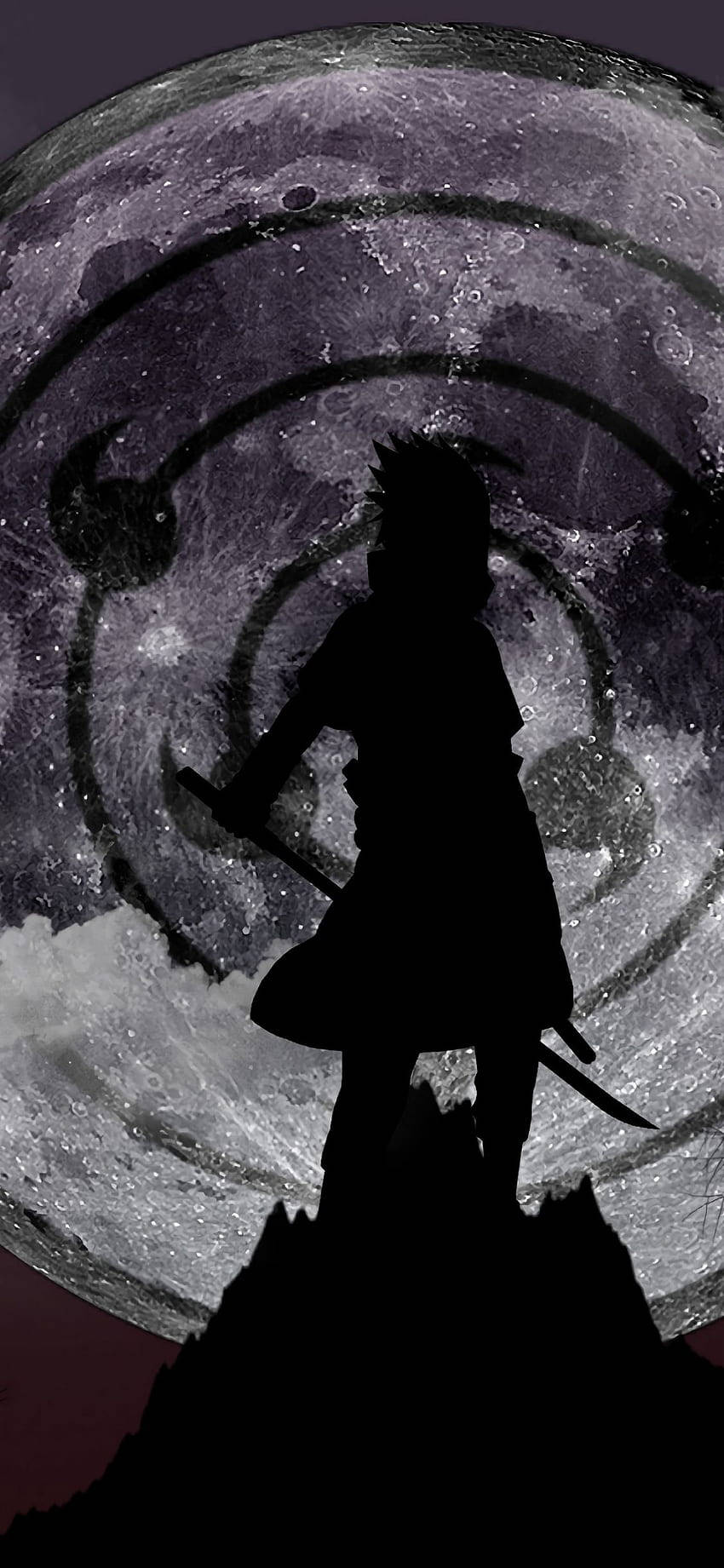 Caption: Sasuke Uchiha Unleashing Mangekyou Sharingan Powers Wallpaper
