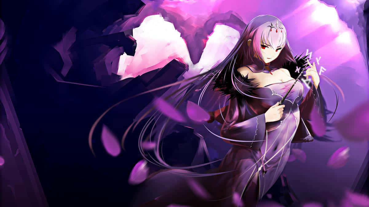 Caption: Scathach Skadi, The Norse Goddess Of Winter Wallpaper