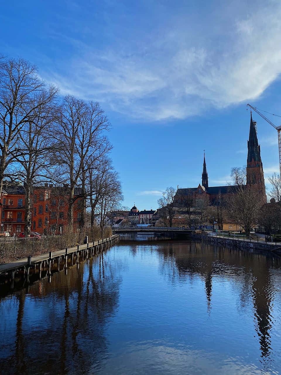 Caption: Scenic View Of Uppsala Cityscape Wallpaper