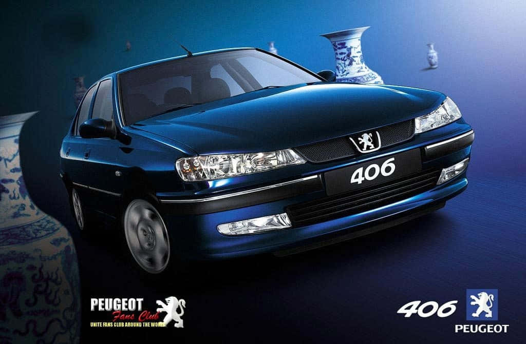 Caption: Sleek And Stylish Peugeot 406 On The Move Wallpaper