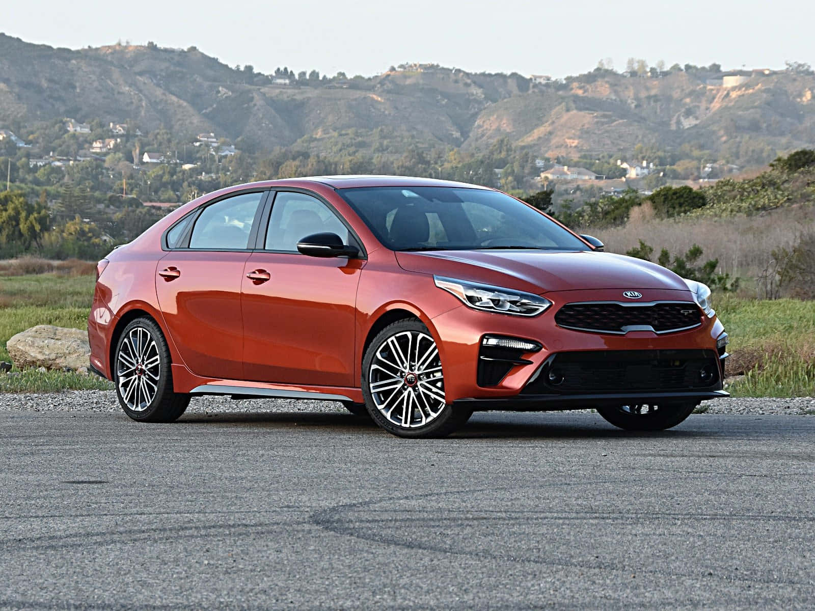 Caption: Sleek Kia Forte Exuding Class And Style Wallpaper