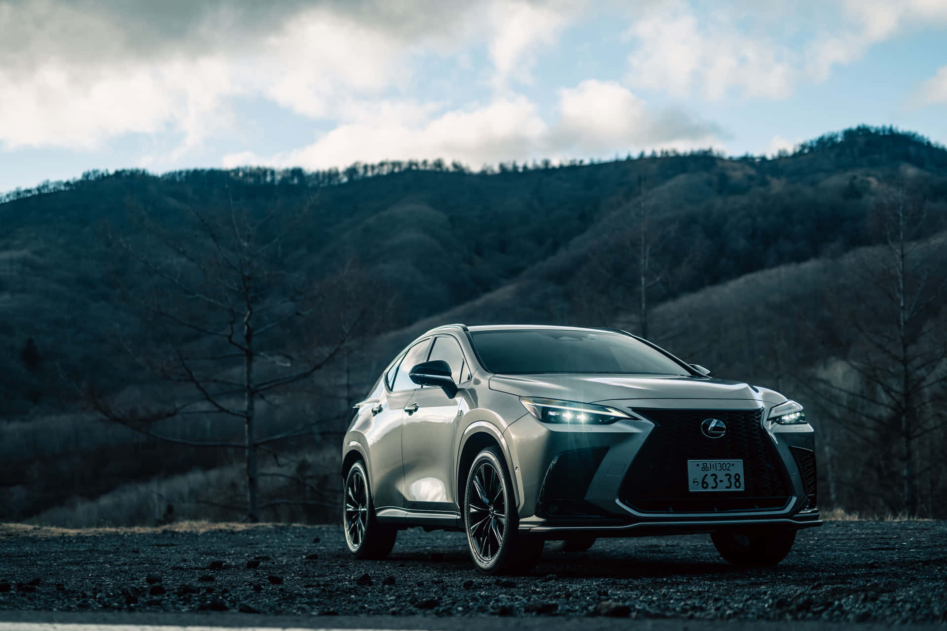 Caption: Sleek Lexus Nx Side View Wallpaper