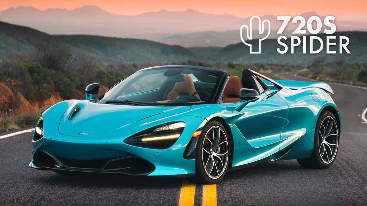 Kuvateksti: Tyylikäs Mclaren 720s Spider Täydessä Loistossaan Taustakuva