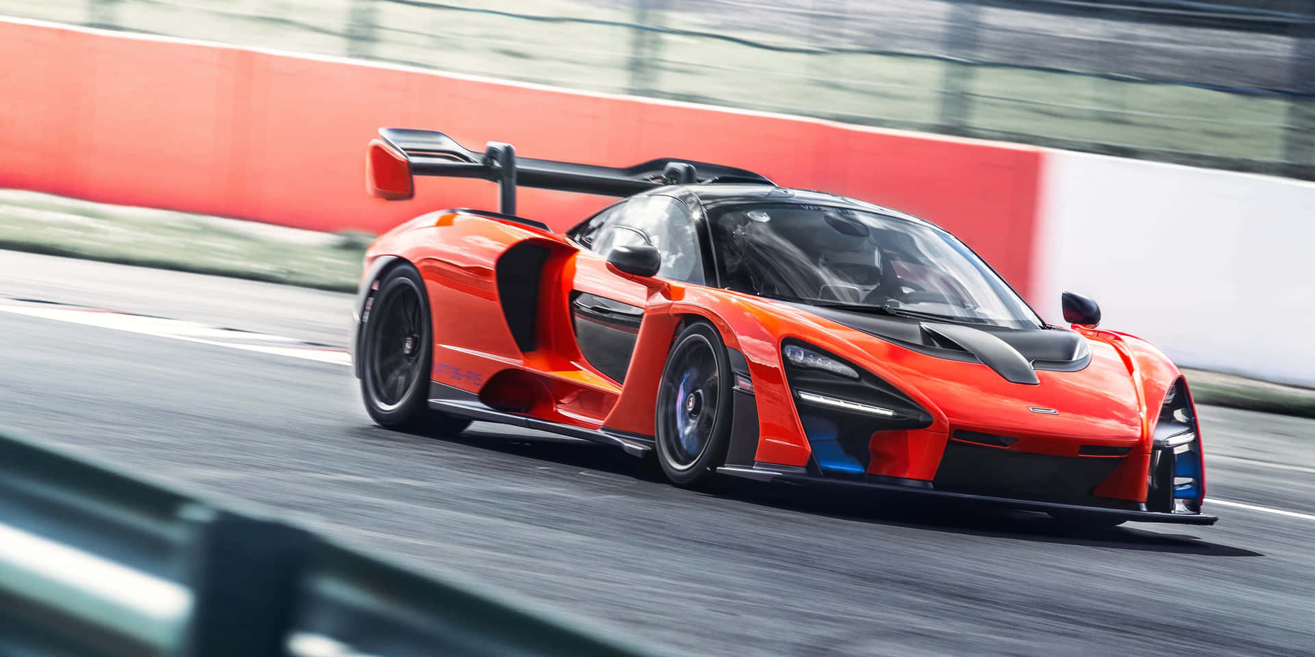 Caption: Sleek Mclaren Senna In Action Wallpaper