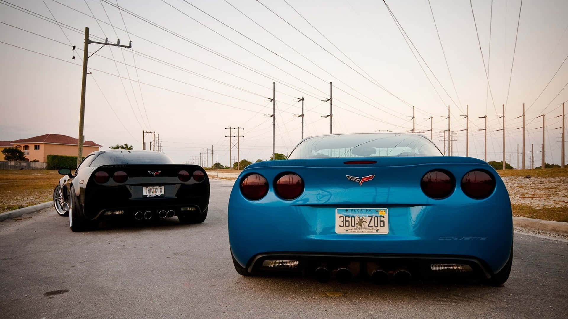 Caption: Sleek, Red, Chevrolet Corvette C4 Wallpaper