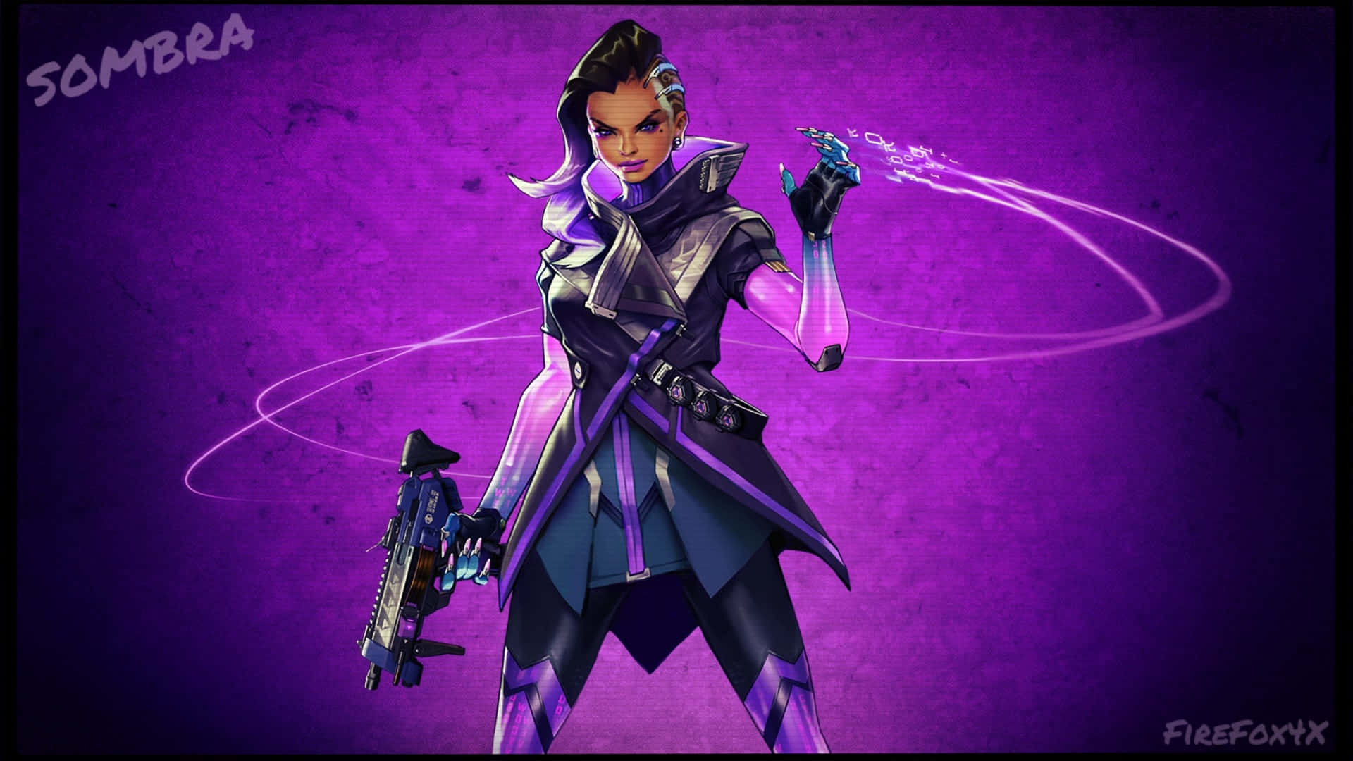 Caption: Sombra From Overwatch In Stealth Mode Wallpaper