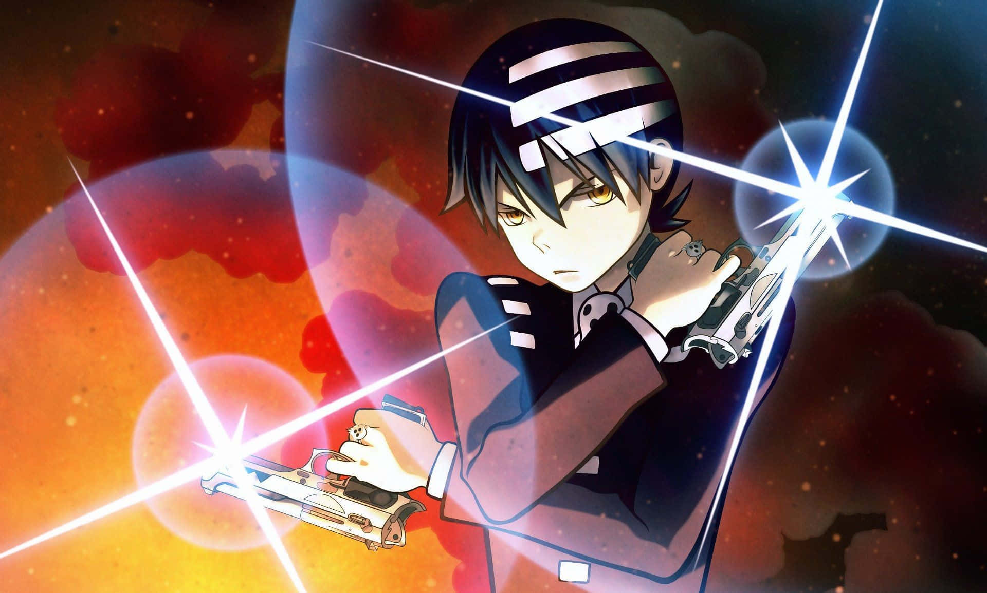 Caption: Soul Eater's Death The Kid In Action Wallpaper