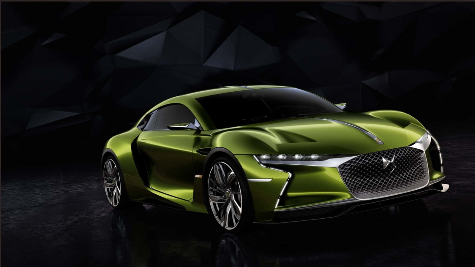 Caption: Striking Modern Design Of Ds Automobiles Ds E-tense On Display Wallpaper