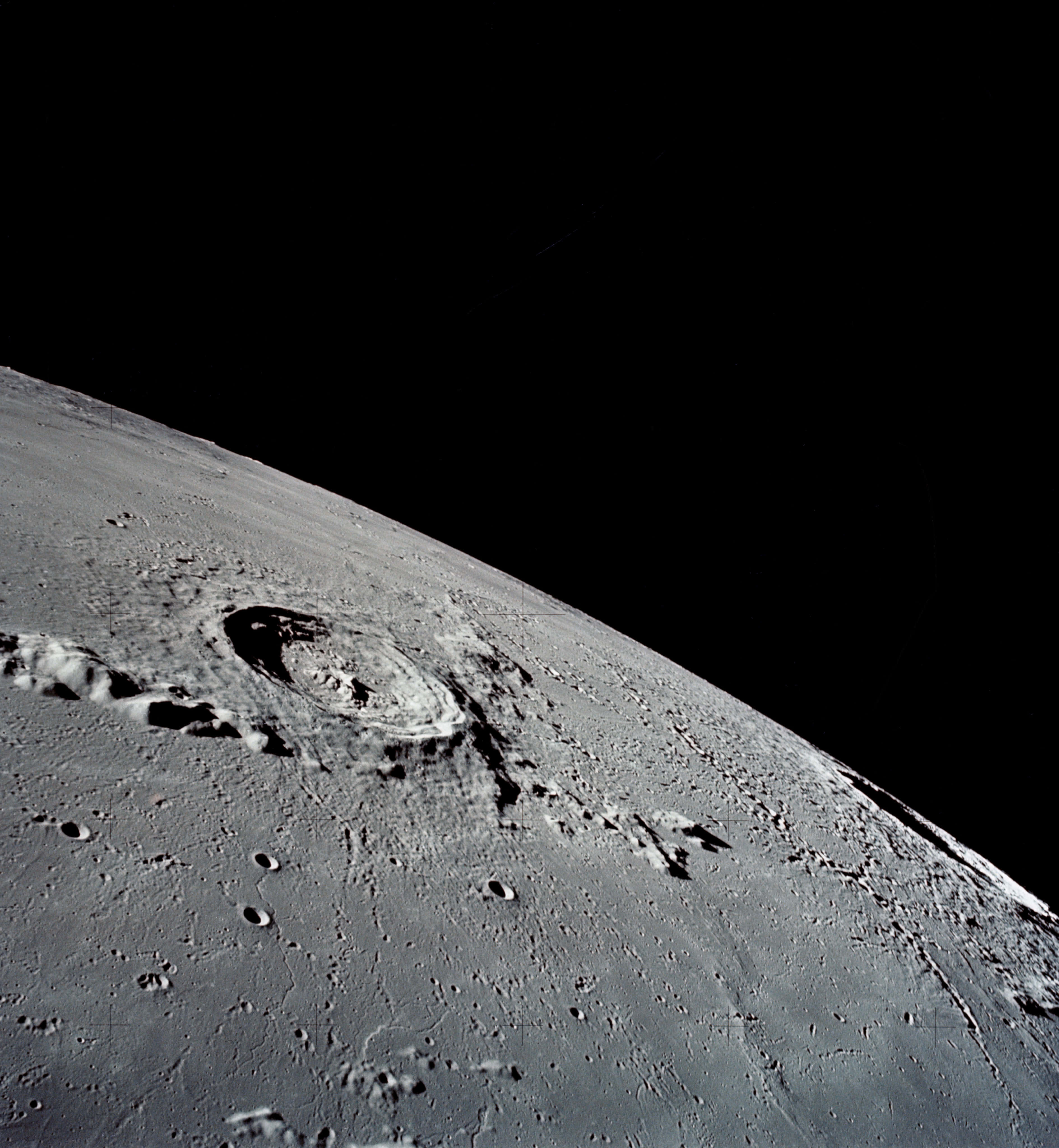 Caption: Stunning Lunar Surface Image Wallpaper