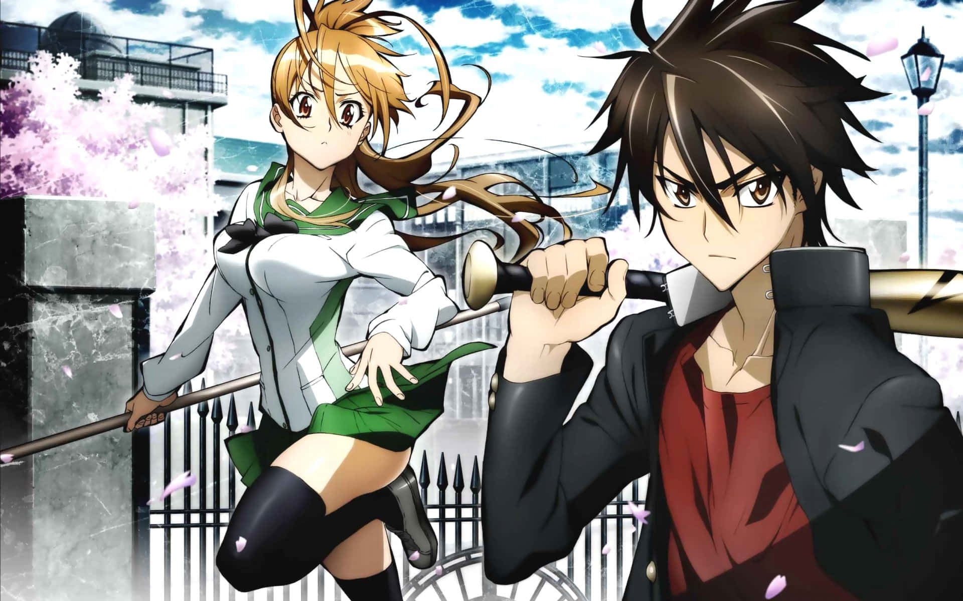 Download Caption: Takashi Komuro - A Protagonist Of Highschool Of The Dead  Wallpaper