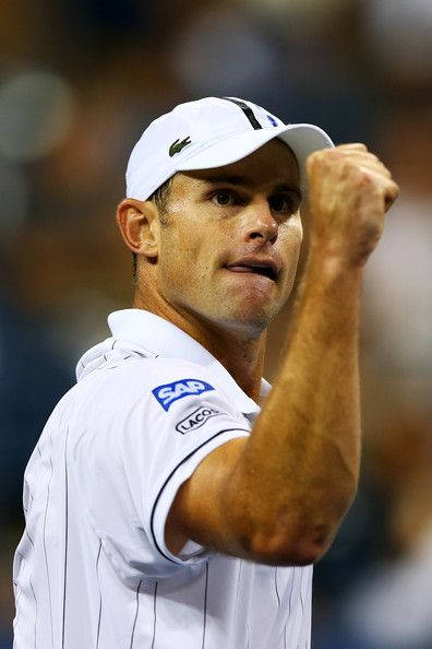 Caption: Tennis Star Andy Roddick In Action At A Championship Wallpaper