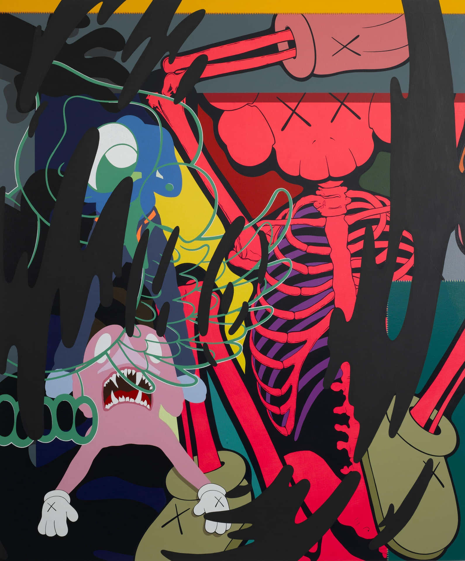 Caption: The Artistic Universe Of Kaws - Immersed In Colors And Shapes
