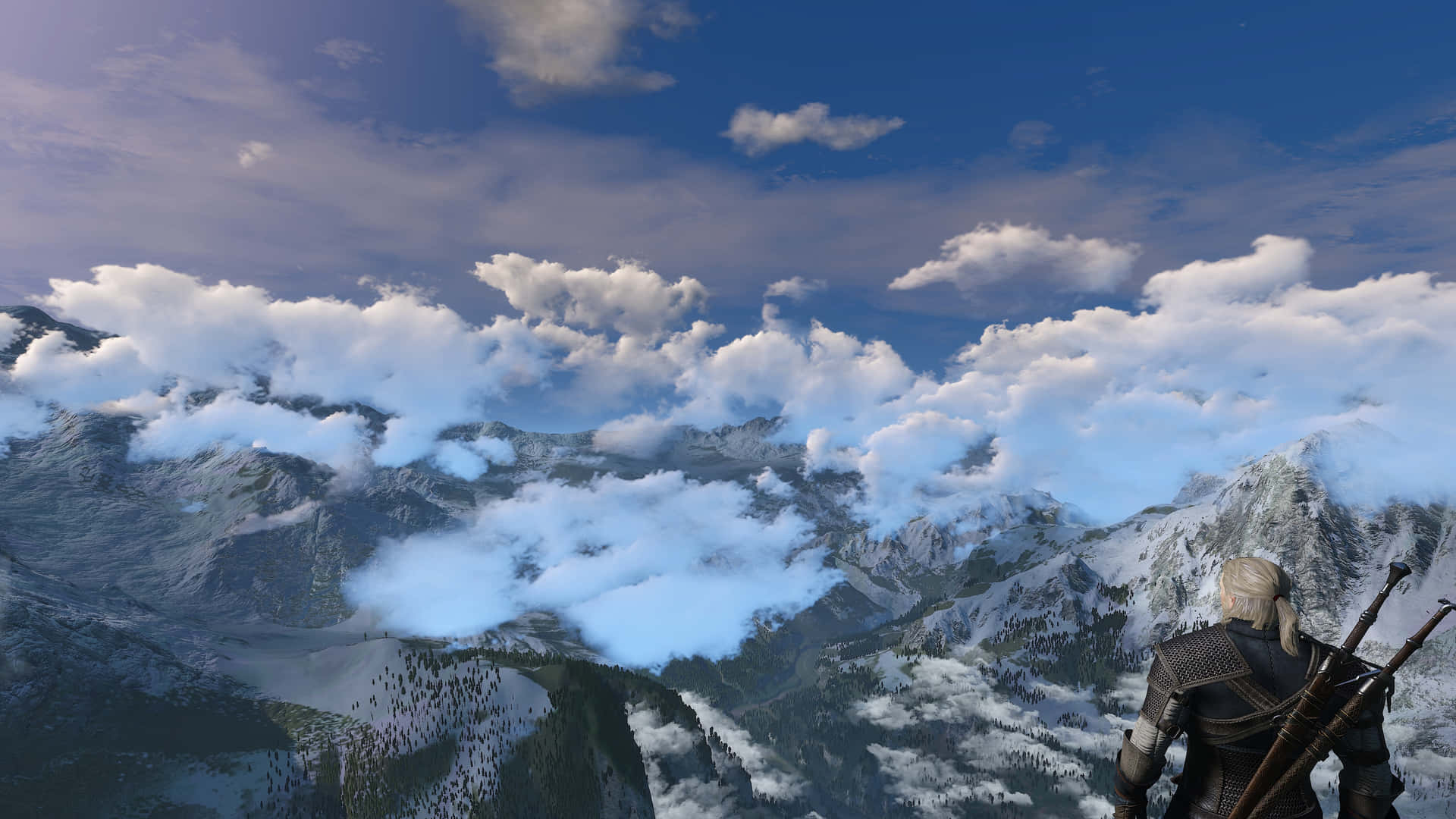 Caption: The Breathtaking Panorama Of Kaer Morhen Wallpaper