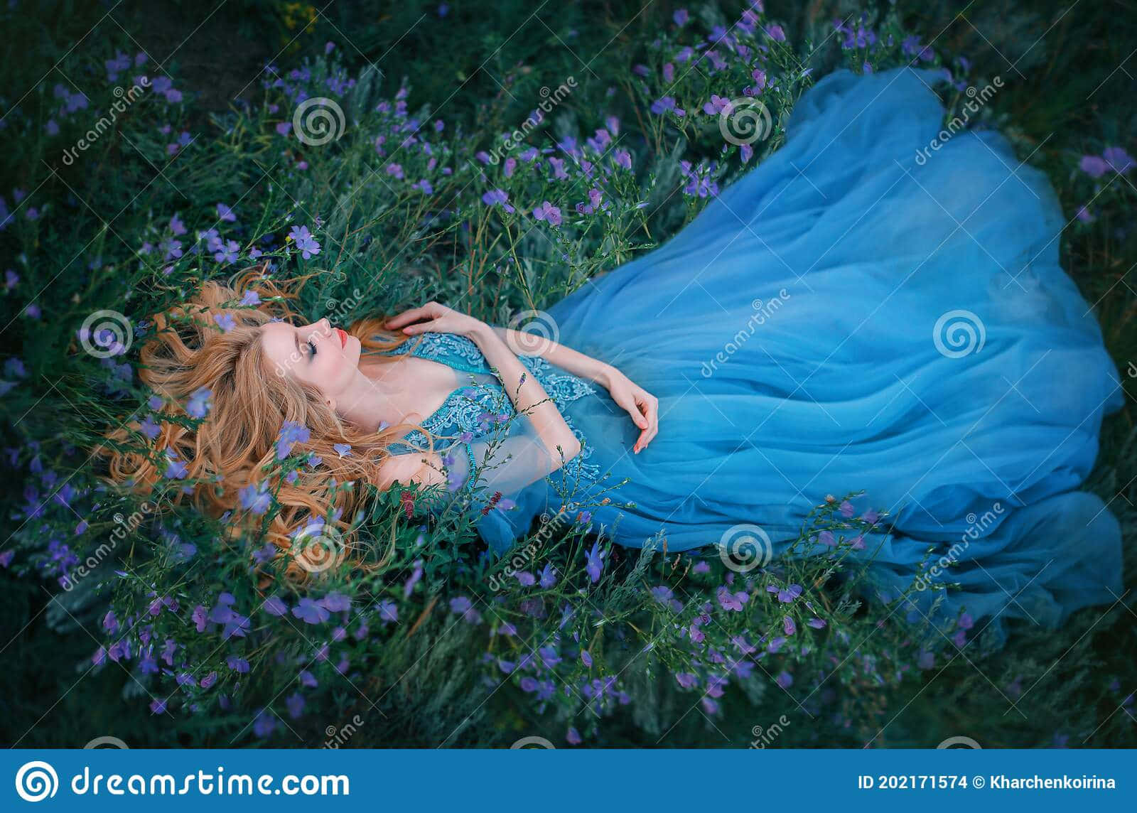 Caption: The Enchanting Slumber: Sleeping Beauty In Dreamland Wallpaper