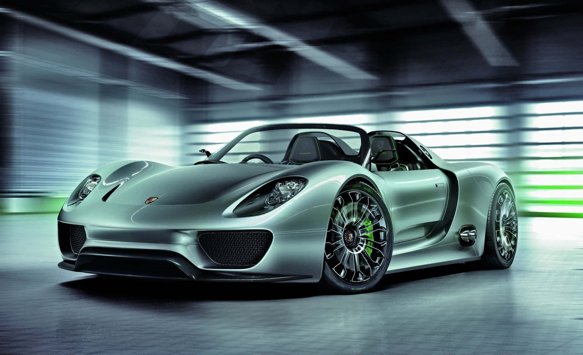 Caption: The Exhilarating Performance Of The Porsche 918 Spyder Wallpaper