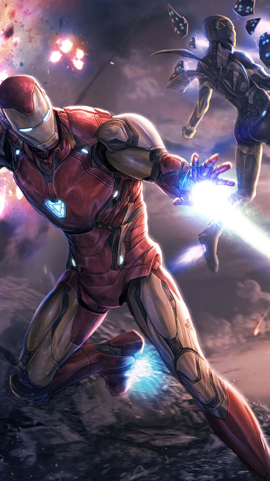 Caption: The Invincible Iron Man In Action