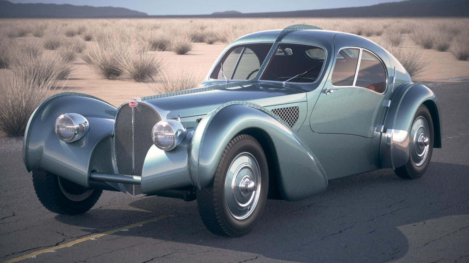 Caption: The Majestic Bugatti Type 57 In Its Full Glory Wallpaper