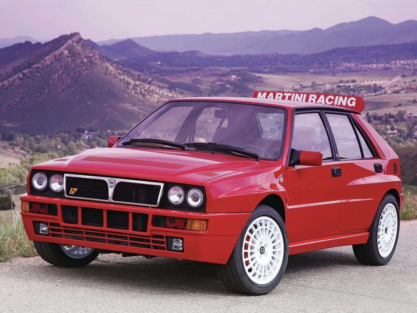 Caption: The Majesty Of Motion - Lancia Delta Wallpaper