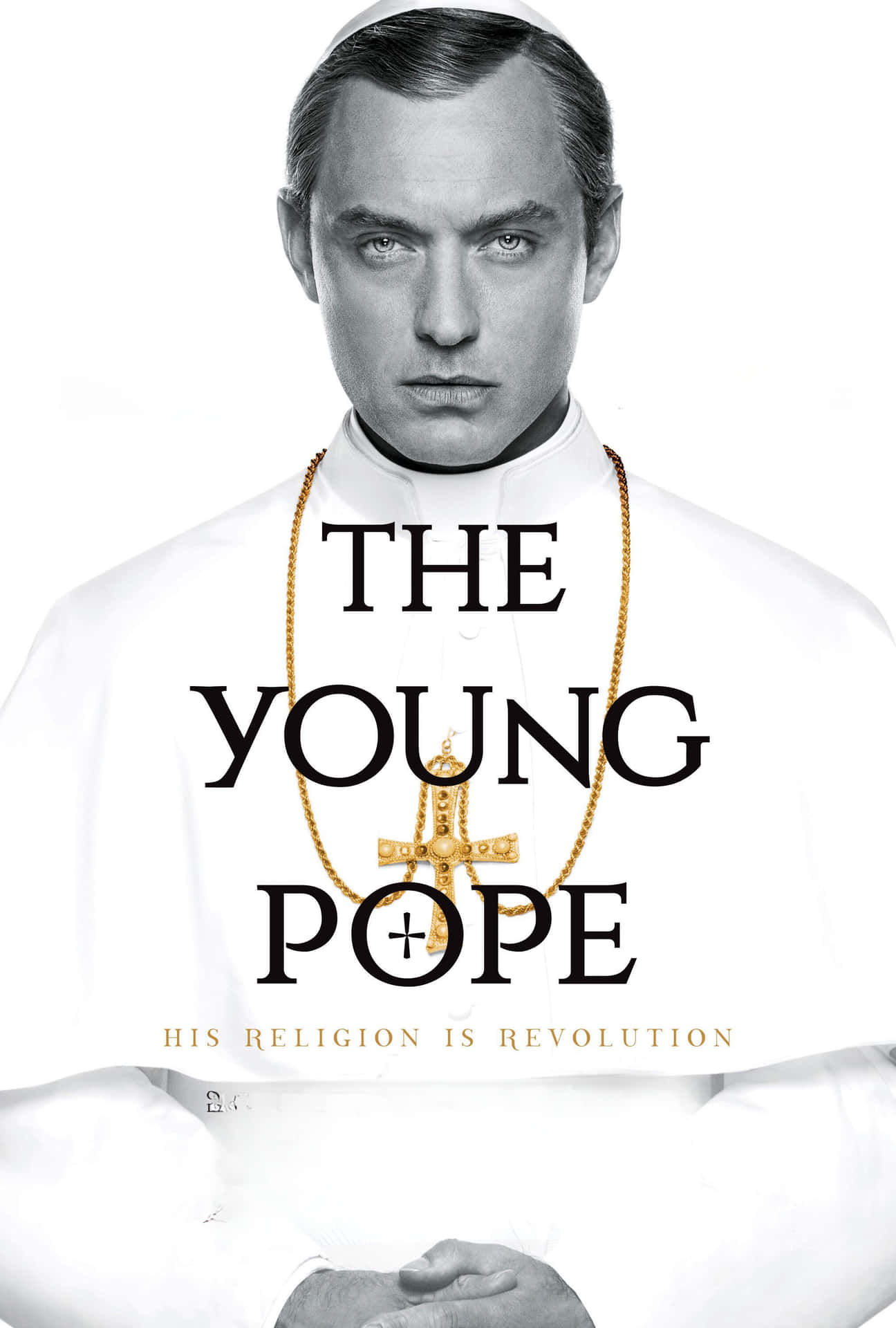 Caption: The Young Pope Against Dramatic Skyward Backdrop Wallpaper