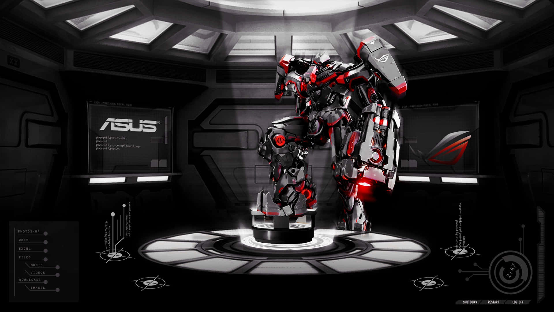 Caption: Unleashing Power With Asus Rog Background