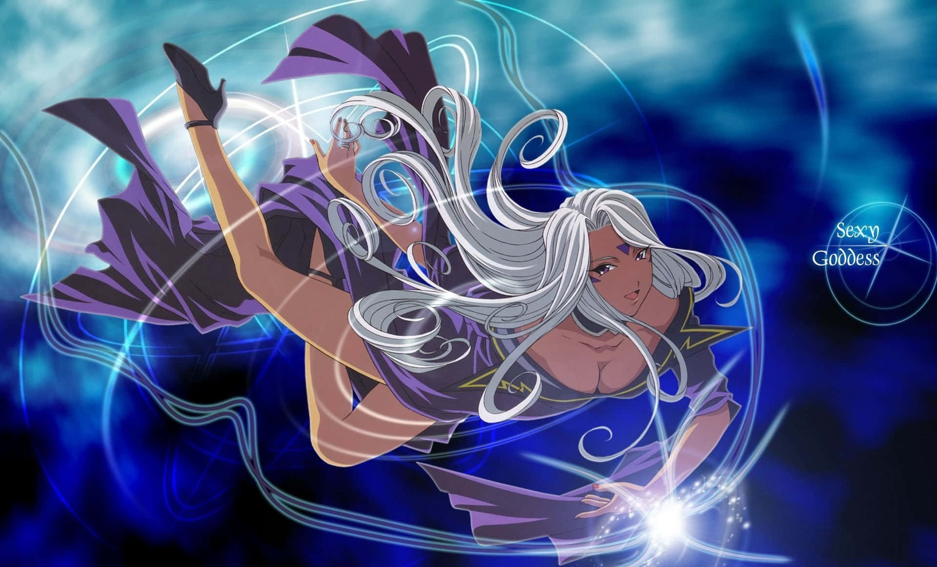 Caption: Urd, The Mystical Deity From Ah My Goddess Wallpaper