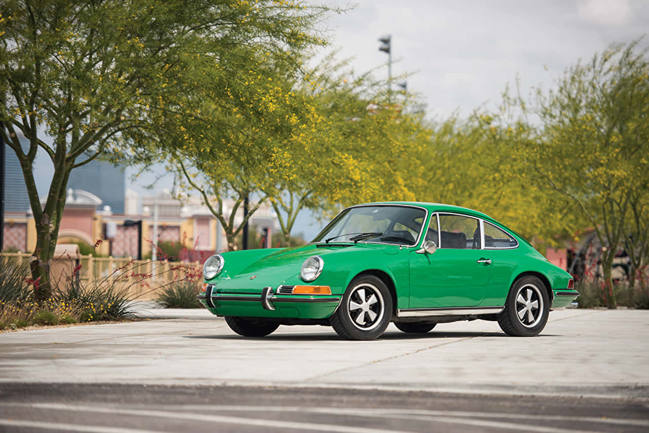 Caption: Vintage Porsche 912 In Pristine Condition Wallpaper