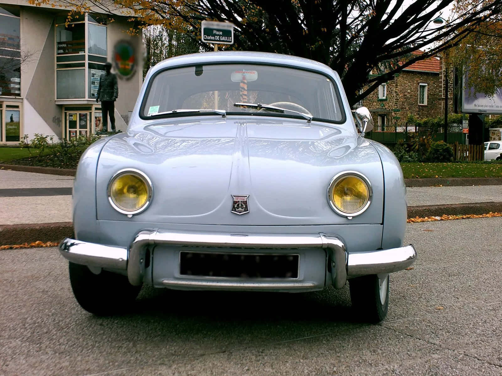 Caption: Vintage Renault Dauphine - Classic Highlight Of French Automotive History Wallpaper