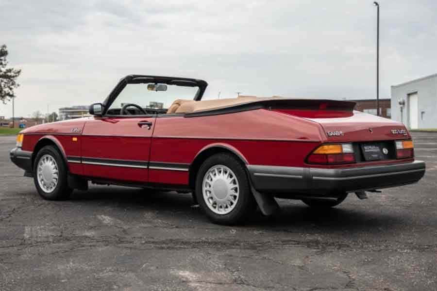 Caption: Vintage Saab 900 Turbo In Pristine Condition Wallpaper