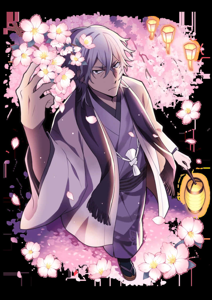 Caption: Yukichi Fukuzawa Portrait Painting Wallpaper