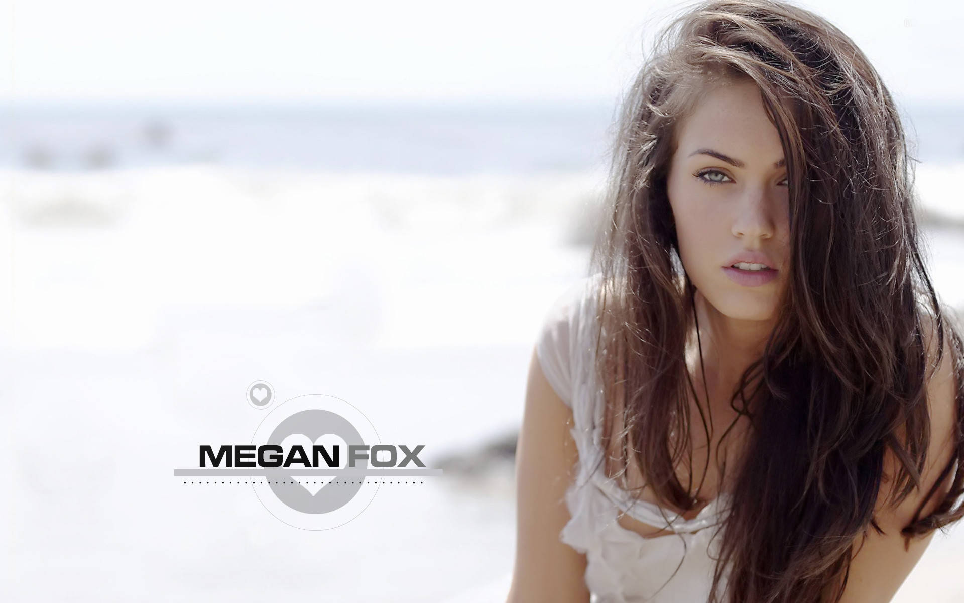 Captioned Megan Fox Hd Wallpaper