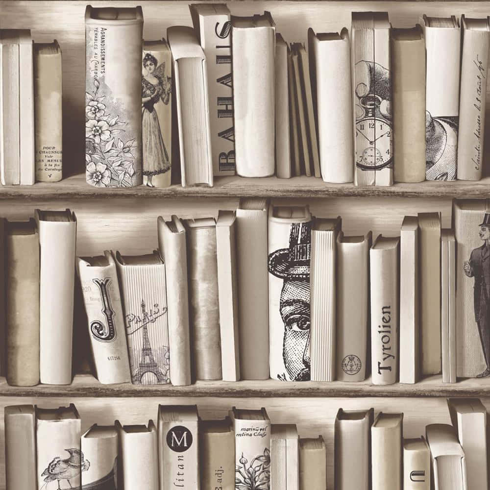 Captivating Antique Book Collection Wallpaper