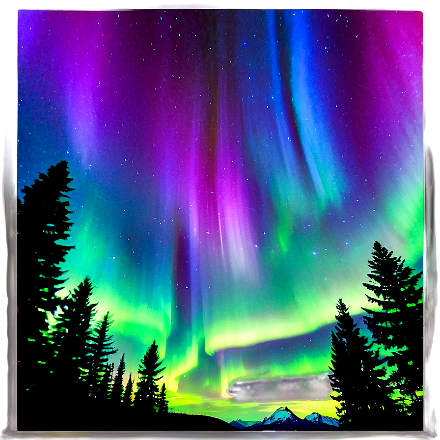 Captivating Aurora Borealis Png Qth PNG