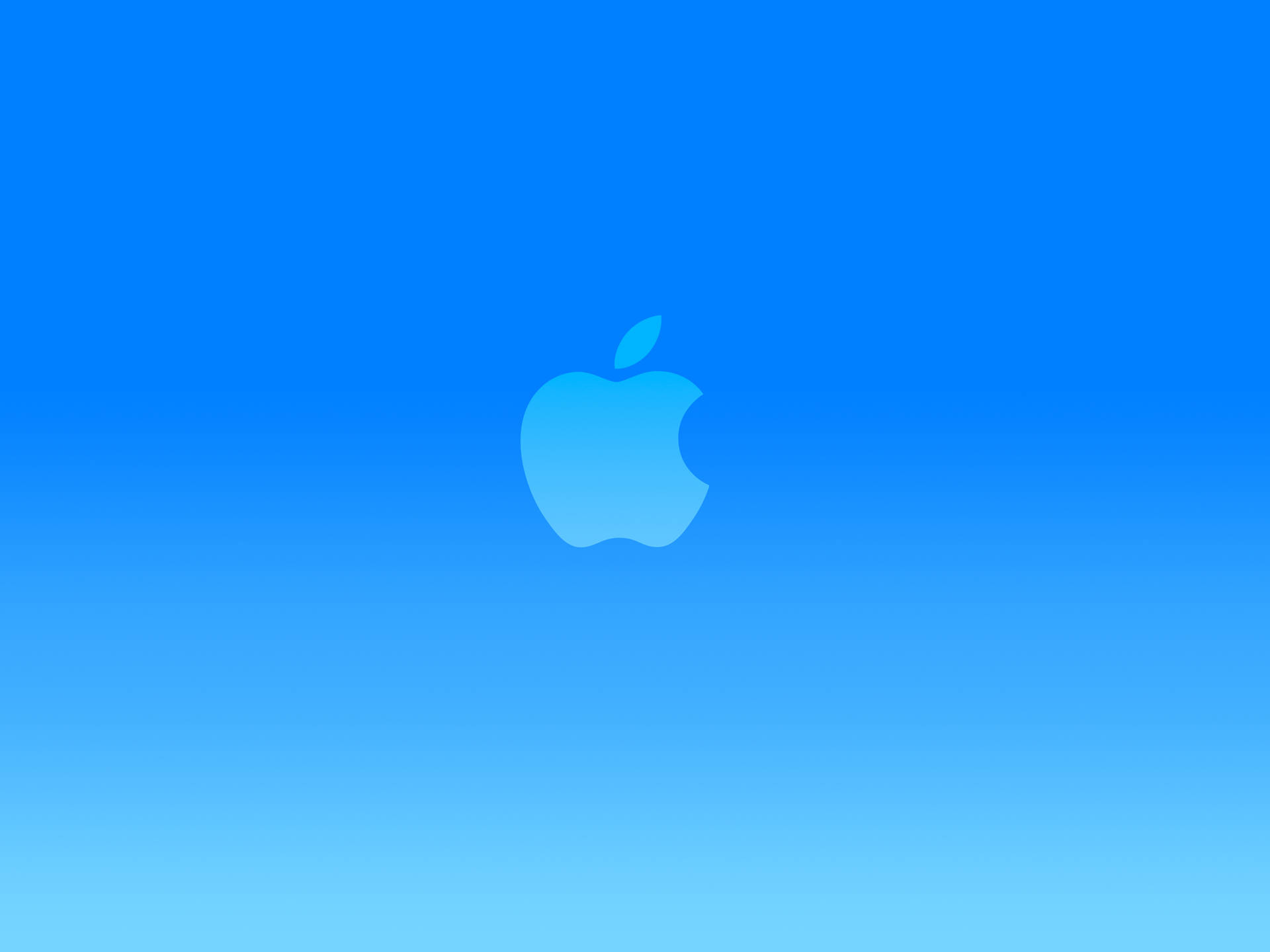 Captivating Blue Apple Logo Design Wallpaper