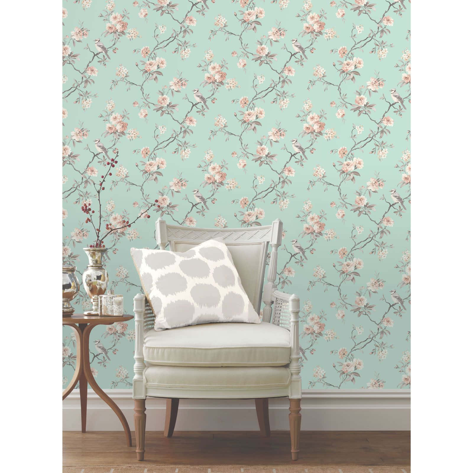 Captivating Charm Of A Shabby Chic Living Room Wallpaper