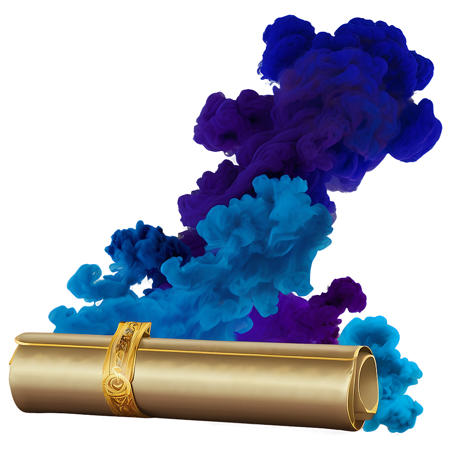 Captivating Color Smoke Scroll Png 06122024 PNG