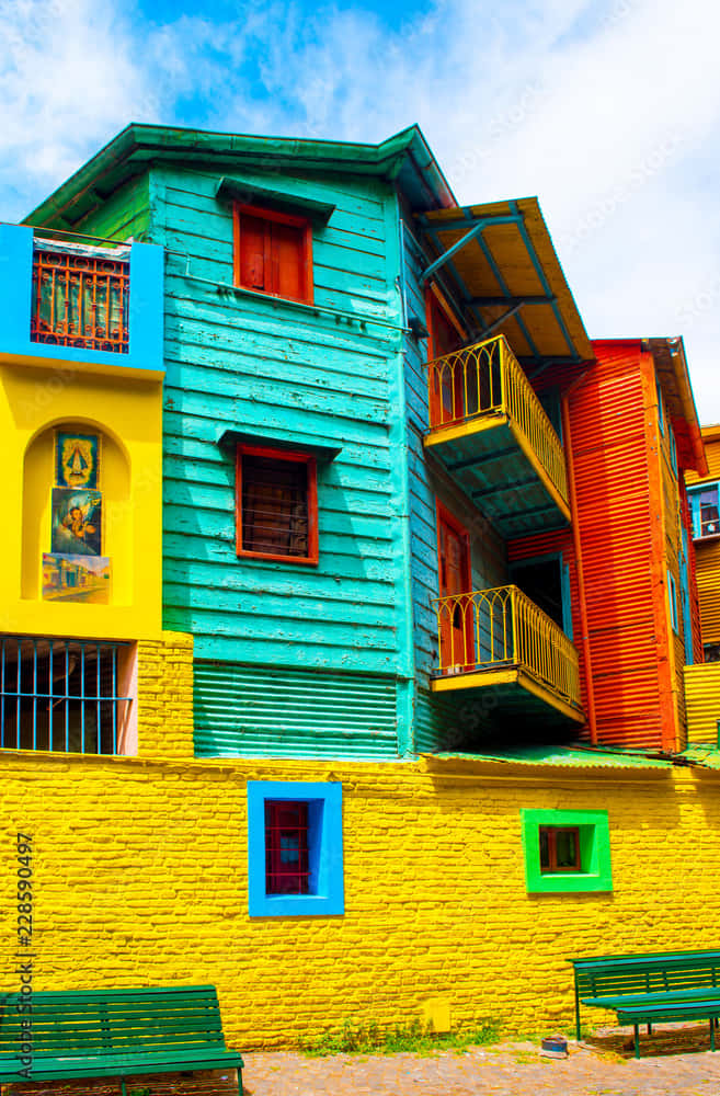 Captivating Colors Of La Boca, Buenos Aires Wallpaper