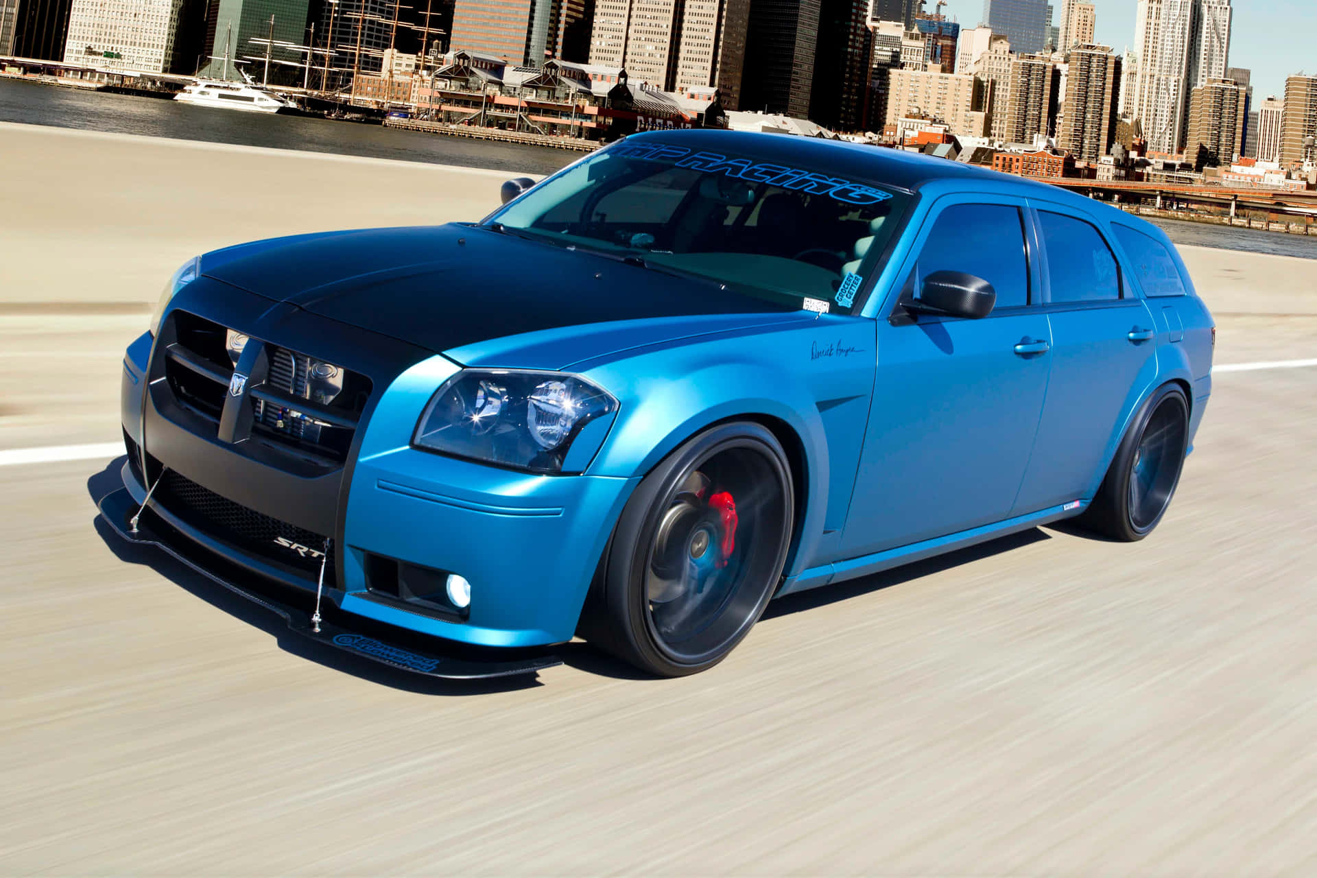 Captivating Display Of Dodge Magnum In Action Wallpaper