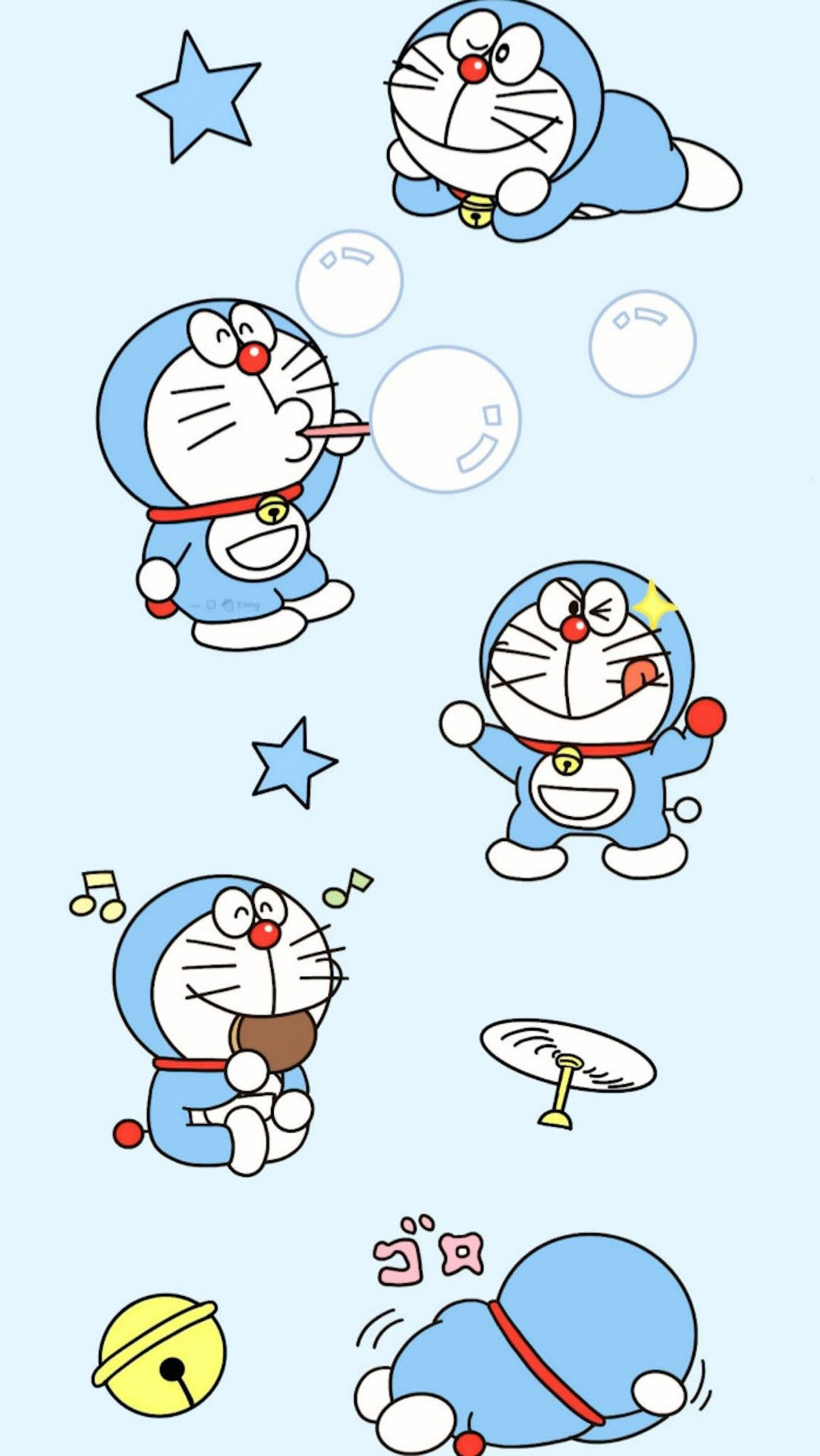 Captivating Doraemon Iphone Digital Art Background