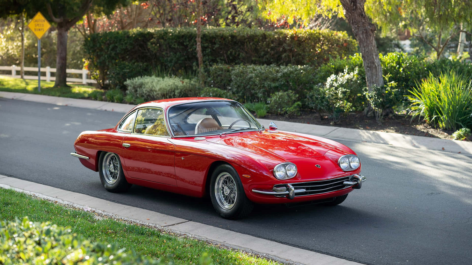 Captivating Elegance Of Lamborghini 400 Gt Wallpaper