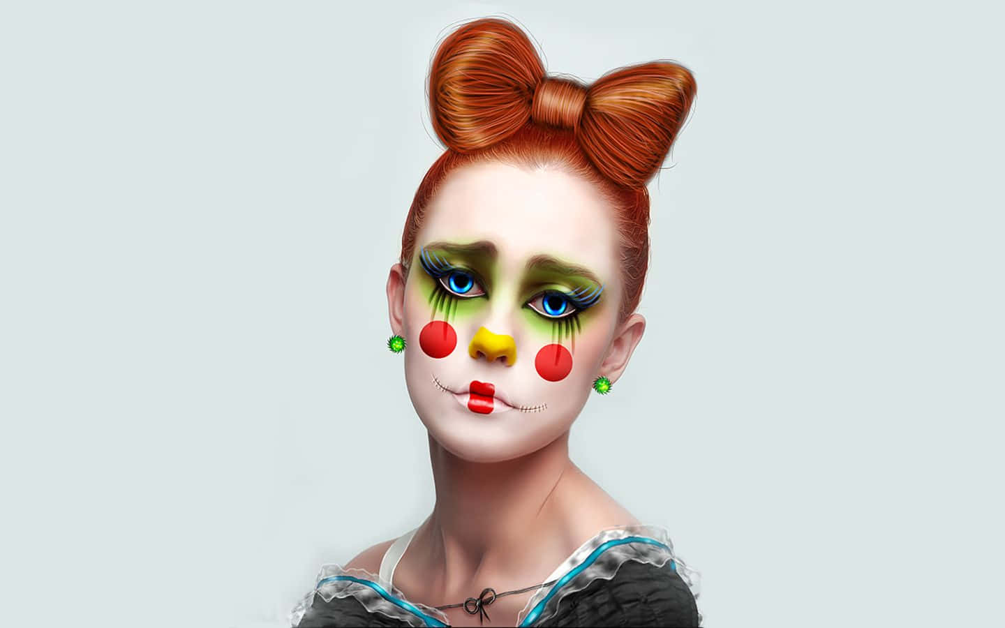 Betoverend Fantasy Make-up Ontwerp Achtergrond